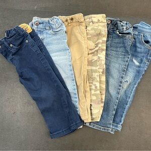 Six pair of 18month boy jeans